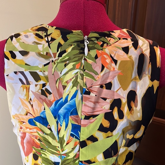 Bebe Wrap top mini Dress V-neck Multicolor Fully lined Size XS - Picture 10 of 12